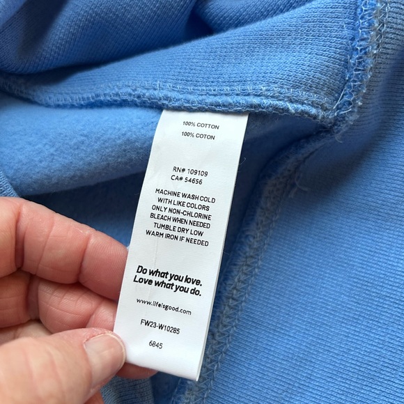 NWOT Life Is Good Labrador Leash Simply True Fleece Hoodie. Dog Mom. Cozy. Large - Picture 11 of 15